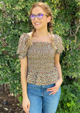 Buttercup Babydoll Top - Olive
