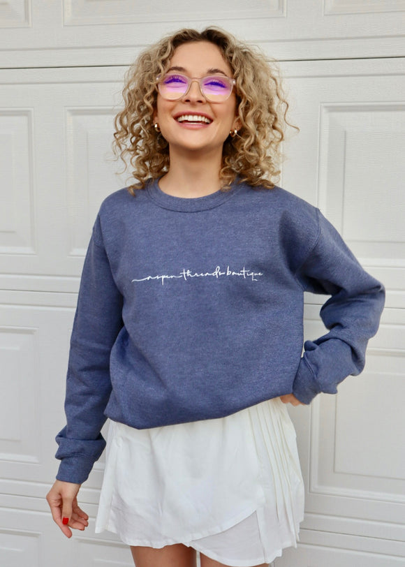 Aspen Threads Crewneck - Navy