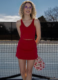 Movement Skirt - Cherry Red