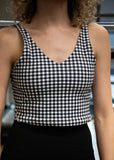 Perform Sports Tank - Black Gingham