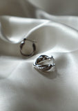 Maria Hoop Earrings - Silver