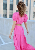 Carnation Cut Out Maxi Dress